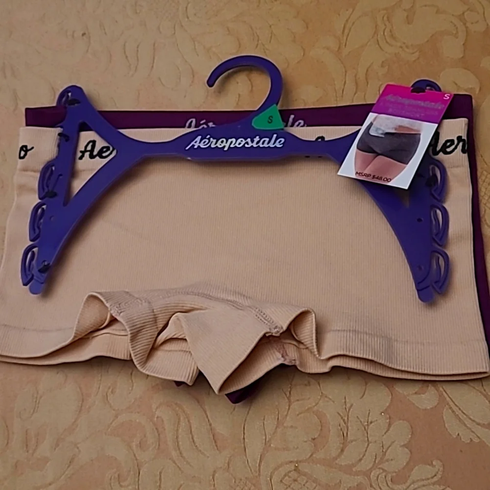 NWT WOMENS AEROPOSTALE BOY SHORT UNDERWEAR 2 PAIR SIZE S